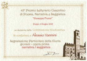 43° Premio Letterario Casentino. - VERTIGO BOOKSHOP