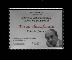 3 posto premio internazionale S. Quasimodo - VERTIGO BOOKSHOP